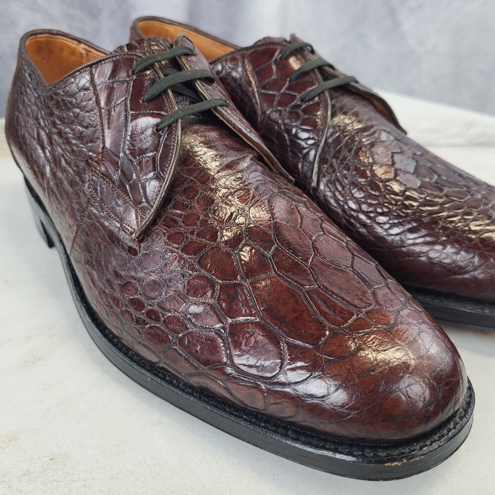 Picass Caguama Alligator? Oxfords Men's Size 8 M